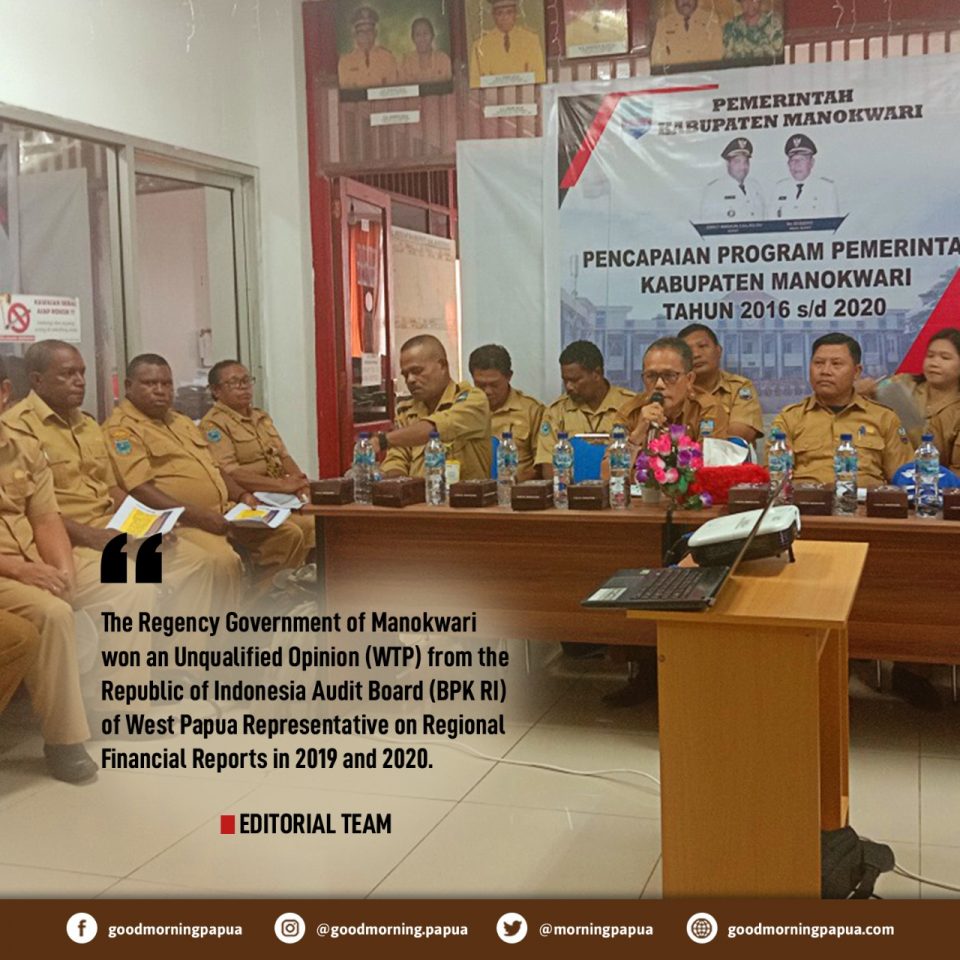 Incredible! Manokwari Government Receives WTP Twice Successively